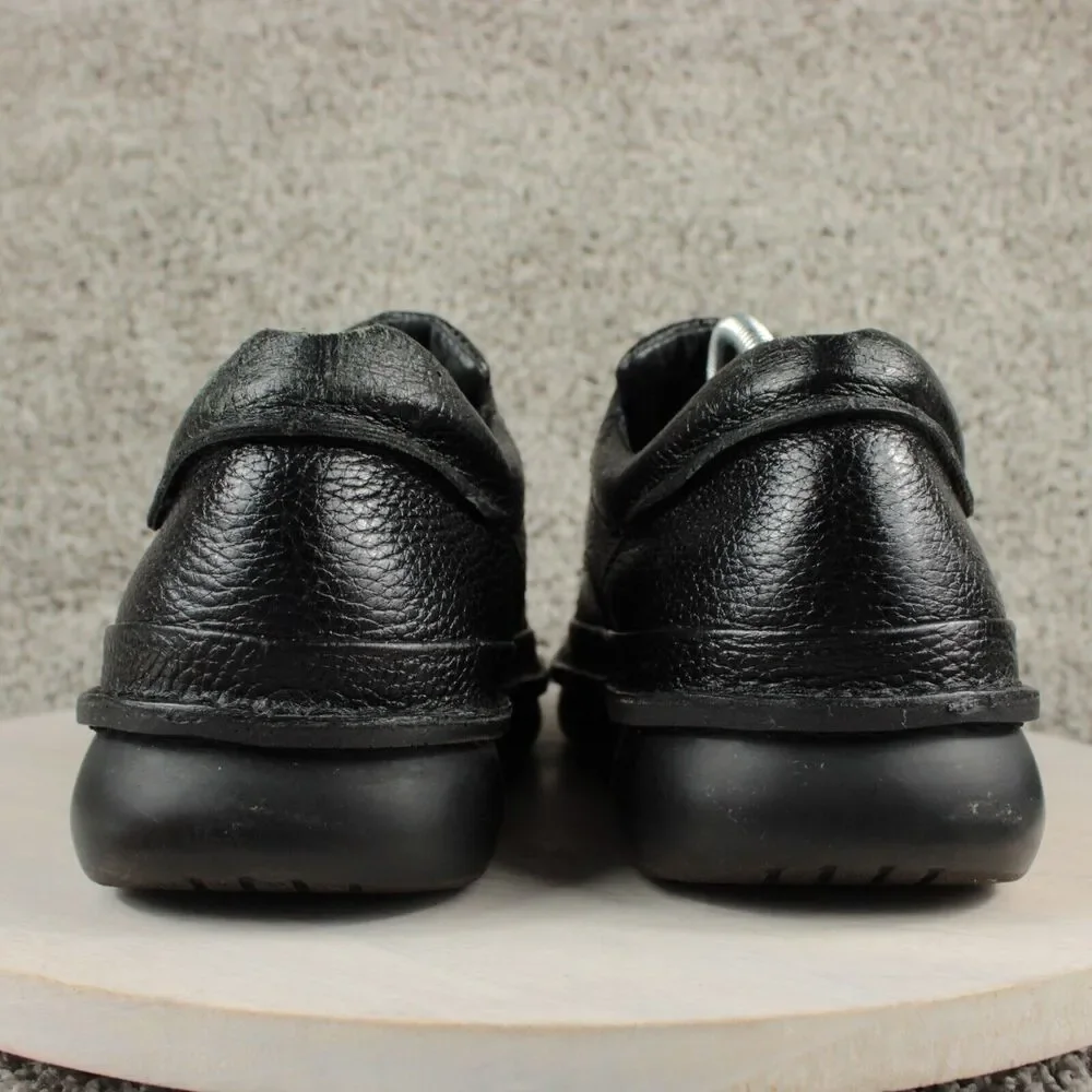 Propet Leather Slip On Shoes Mens 11 Black Comfort Walking
